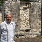 Presidente supervisa construcción del Tren Maya en Campeche