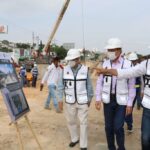 Supervisan construcción del paso a desnivel en Libramiento Sur de Tuxtla Gutiérrez