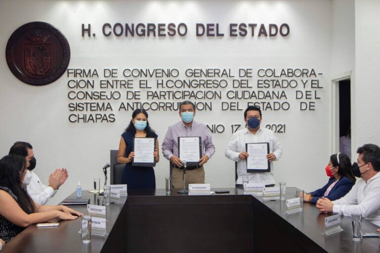 Congreso firma convenio con el Consejo de Participación Ciudadana del Sistema Anticorrupción