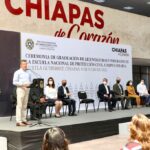 Reconoce Rutilio Escandón a graduados de la Escuela Nacional de Protección Civil Campus Chiapas