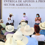 Encabeza Rutilio Escandón entrega de apoyos a productores del sector agrícola de Chiapas