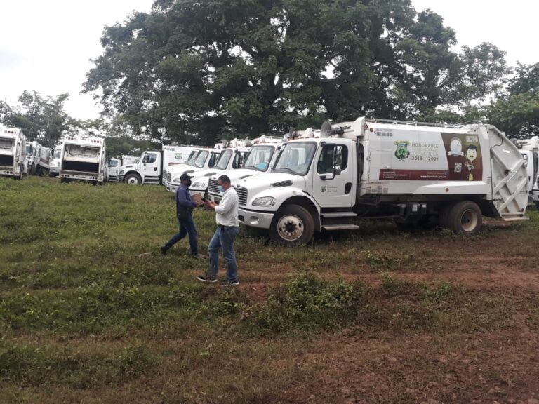 En diligencia de cateo recupera FGE camiones recolectores de basura del Ayuntamiento de Tapachula