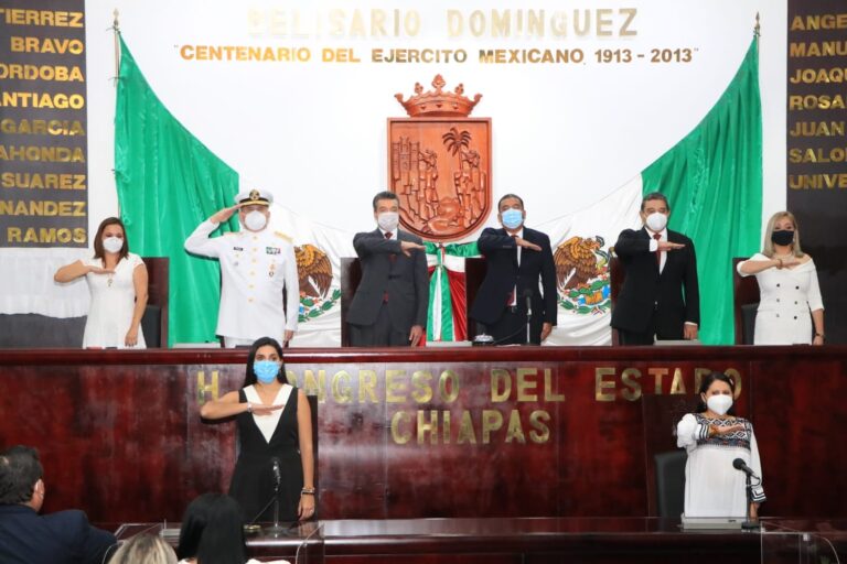 CONGRESO DEL ESTADO DE CHIAPAS INSCRIBE EN LETRAS DORADAS LA LEYENDA “2021 BICENTENARIO DE LA CREACIÓN DE LA ARMADA DE MÉXICO”