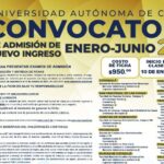 Lanza UNACH Convocatoria de Admisión para el Semestre Enero Junio 2022