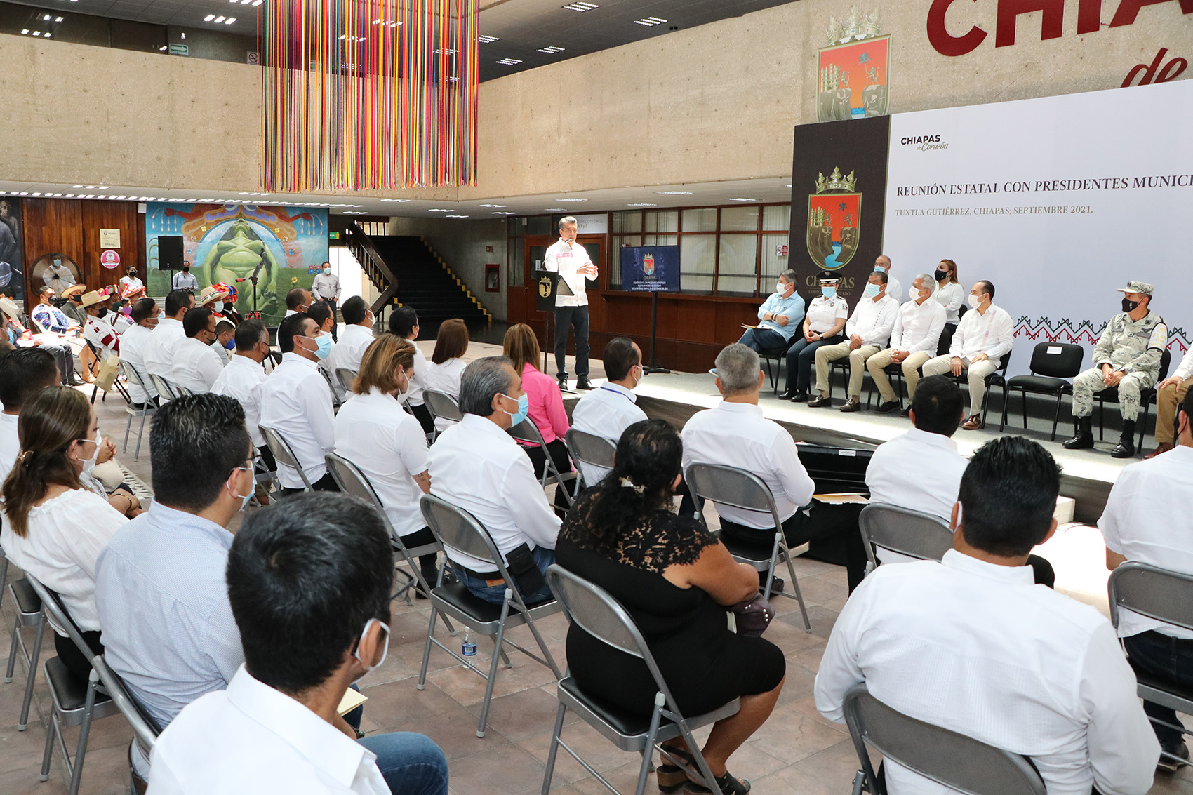 Rutilio Escandón encabeza reunión en materia de seguridad con alcaldesas y alcaldes electos