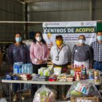 Entrega Voluntariado del PJE donación humanitaria para personas damnificadas