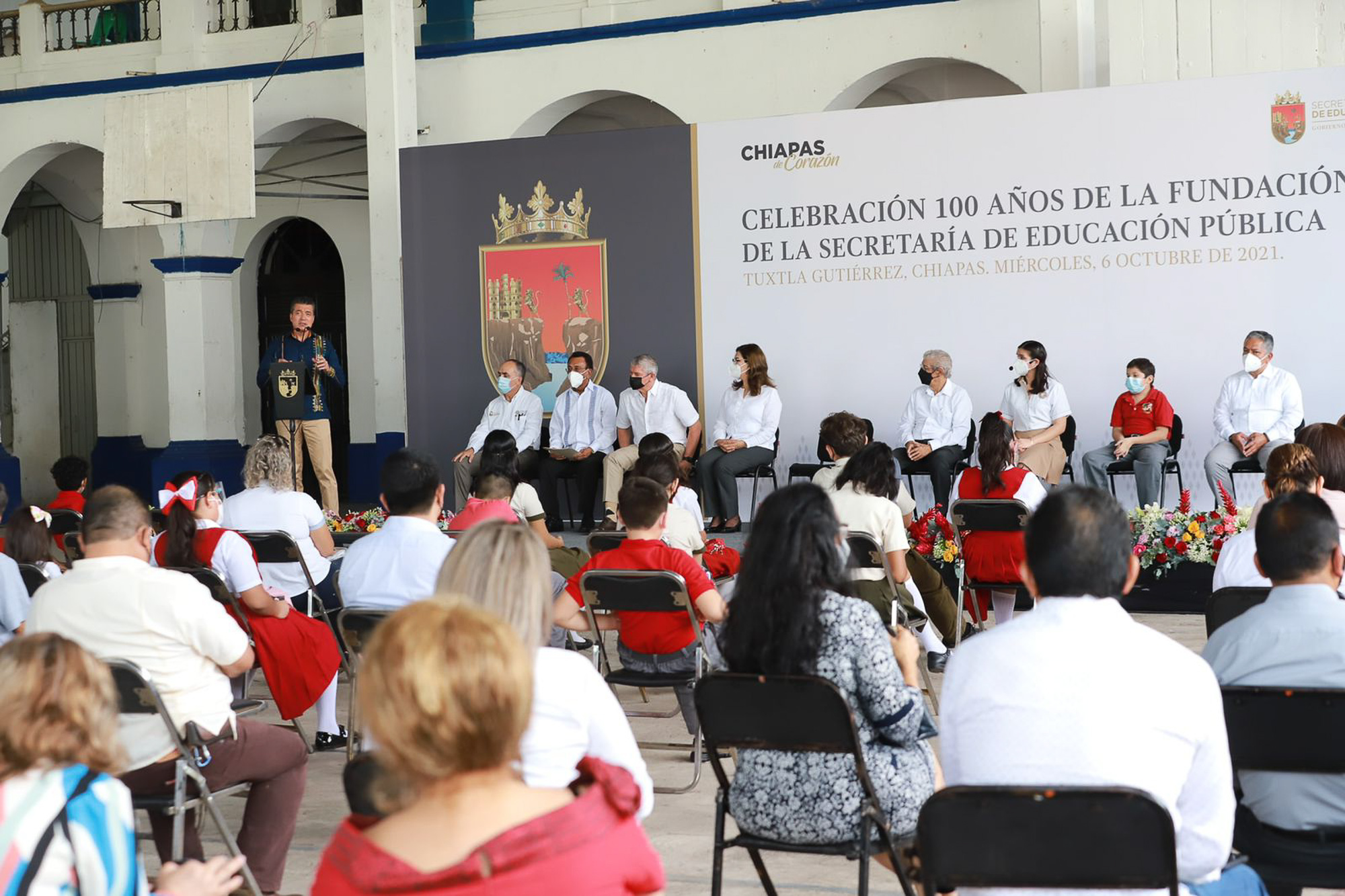 Rutilio Escandón conmemora los 100 años de fundación de la Secretaría de Educación Pública