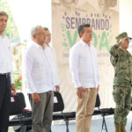 Acompaña Rutilio Escandón al presidente AMLO en presentación de Sembrando Vida a delegación de EUA