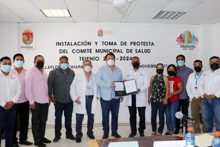 Villaflores realiza la Instalación y Protesta del Comité Municipal de Salud