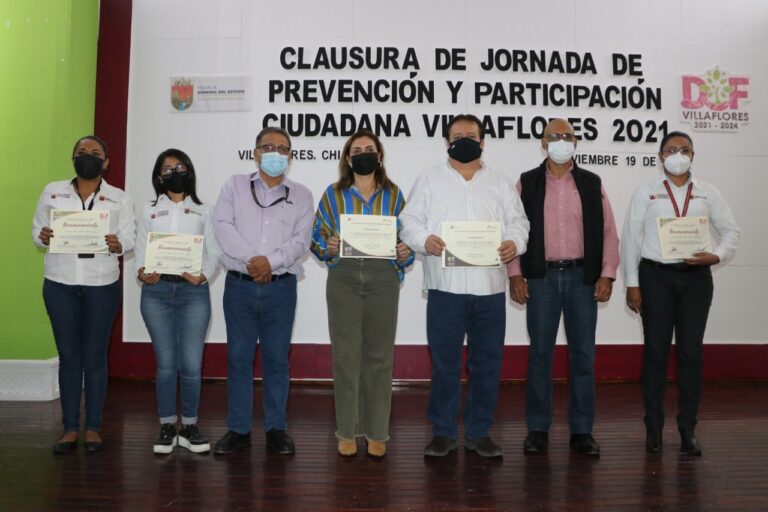 Ayuntamiento y DIF Villaflores y la FGE realizaron 2a Jornada de Prevención y Participación Ciudadana