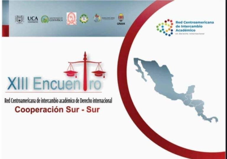 La UNACH será sede del  Xlll Encuentro de la Red Centroamericana de Intercambio Académico de Derecho Internacional