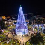 Espectacular encendido del Árbol Navideño en Villaflores