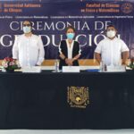 Celebra graduación de estudiantes de la Facultad de Ciencias en Física y Matemáticas de la UNACH