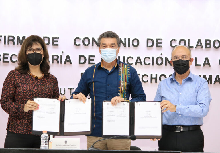 Firman convenio para la formación docente con perspectiva de derechos humanos￼