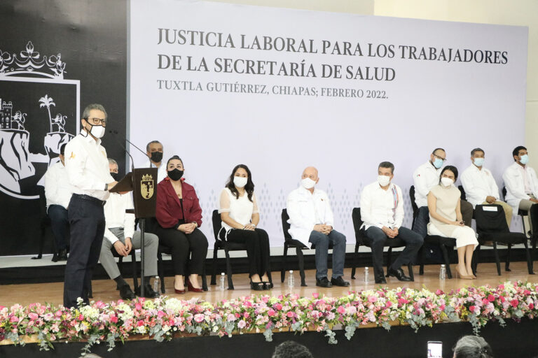 Se hace justicia laboral a más de 400 trabajadoras y trabajadores de la Secretaría de Salud de Chiapas￼