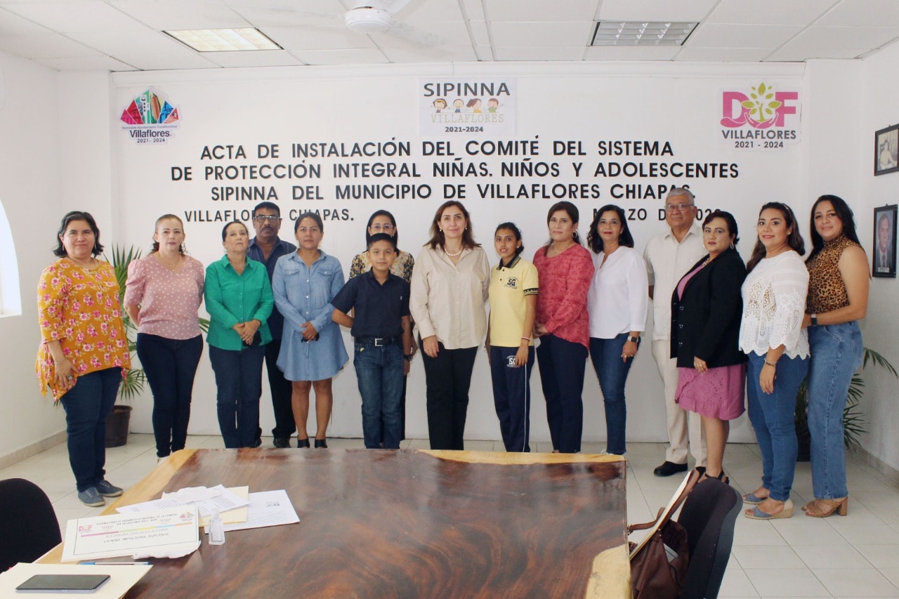 Se instala el comité de SIPINNA en Villaflores