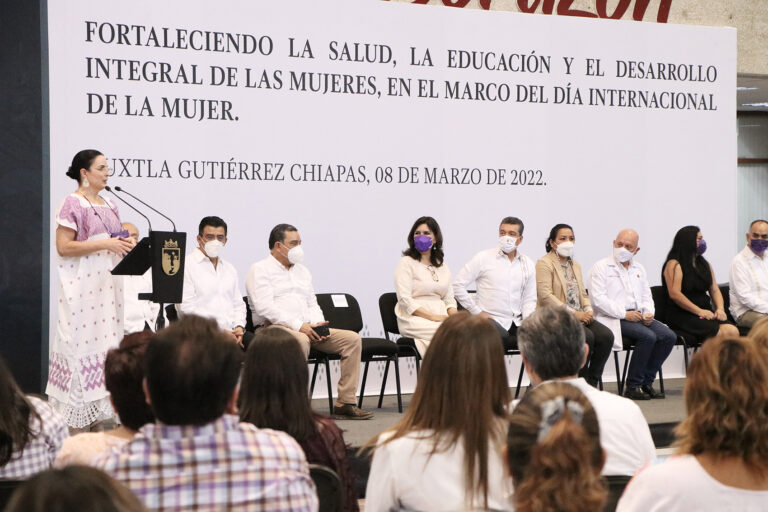 En el Día Internacional de la Mujer, Gobierno de Chiapas firma convenios para fortalecer la salud, educación y desarrollo integral￼