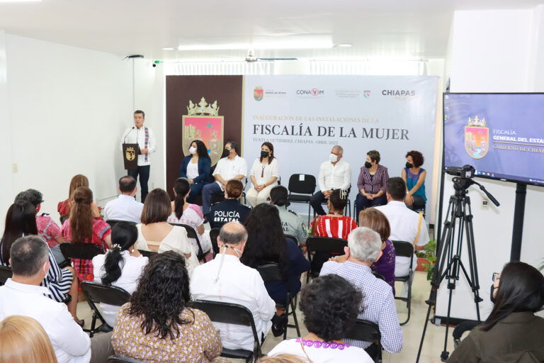 Inaugura Rutilio Escandón instalaciones de la Fiscalía de la Mujer en Chiapas￼