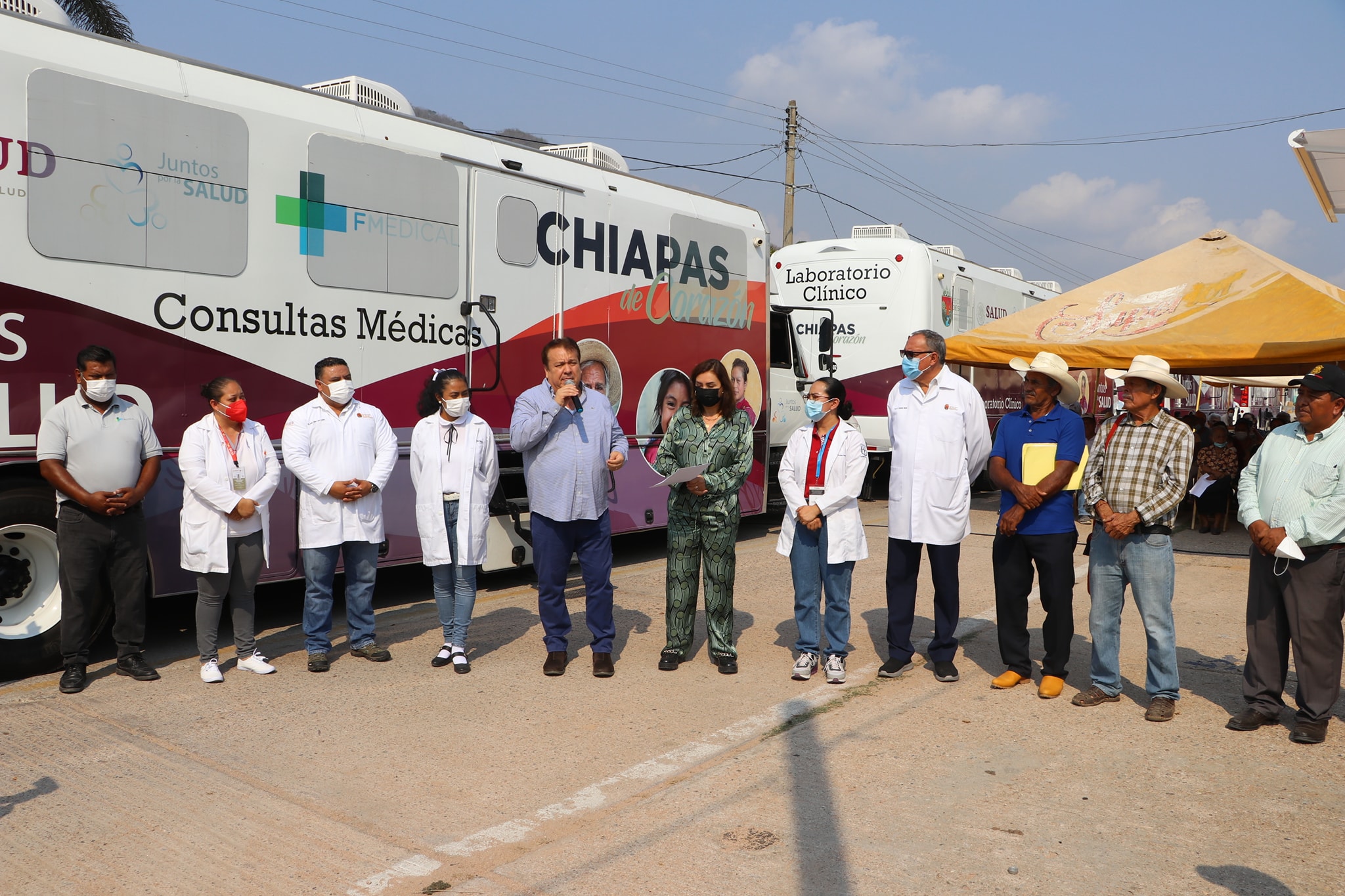 Alcalde Mariano Rosales Zuarth pone en marcha Caravana de la Salud en Cristóbal Obregón