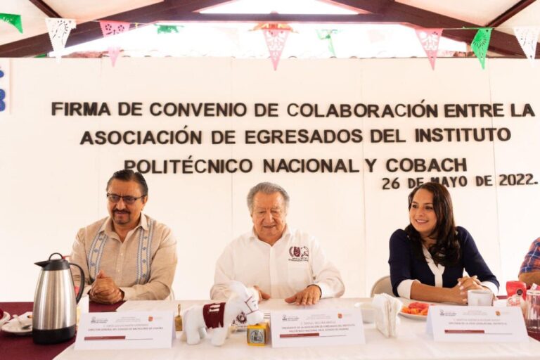 Participa diputada Verónica Alcázar en firma de convenio entre IPN y COBACH