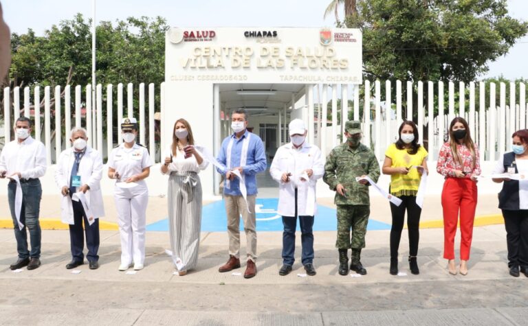 En Tapachula, Rutilio Escandón inaugura Almacén de Red de Frío y Centro de Salud￼