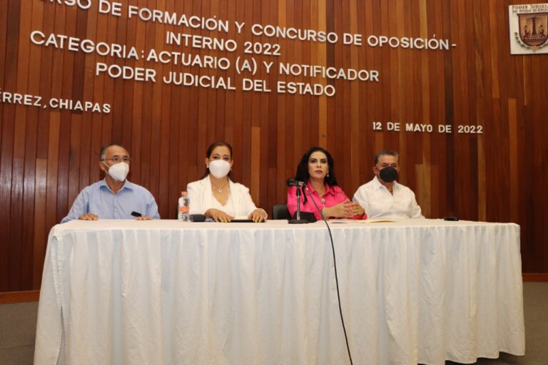 Se fortalece Carrera Judicial en la entidad con primera fase para Concurso de Oposición