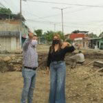 ROSY URBINA SUPERVISA AVANCES DE OBRA EN LA COLONIA 16 DE SEPTIEMBRE