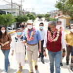 Rutilio Escandón beneficia con pavimentación de calles a las colonias Xamaipak Popular y Borges￼