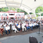 En Ixhuatán, Rutilio Escandón entrega reconstrucción del Parque Central e inaugura Terminal de Corto Recorrido