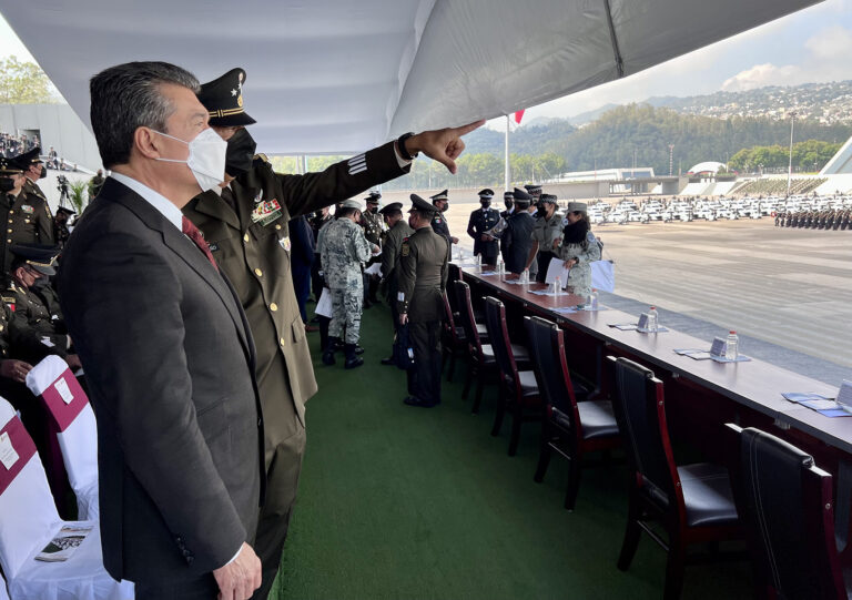 Asiste Rutilio Escandón a ceremonia del tercer aniversario de creación de la Guardia Nacional