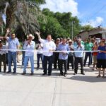 En el ejido Agrónomos Mexicanos alcalde Mariano Rosales Zuarth inaugura calles pavimentadas