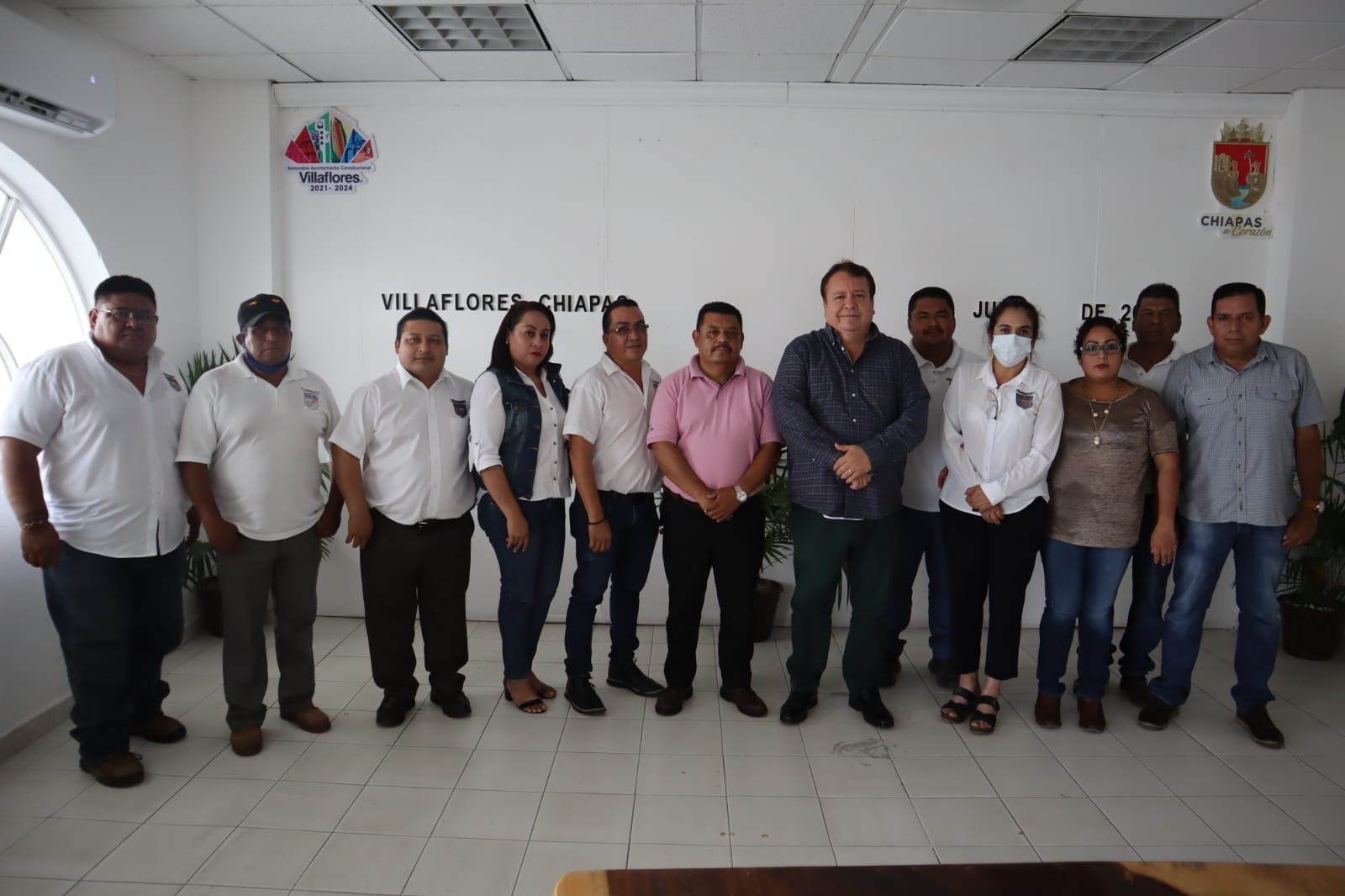Mariano Rosales Zuarth felicita a la nueva directiva del Sindicato de Trabajadores al Servicio del Ayuntamiento