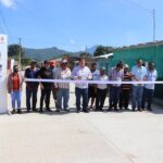 Alcalde Mariano Rosales y autoridades ejidales inauguran calles en Pancho Villa