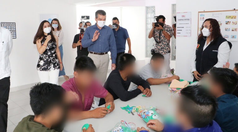 Rutilio Escandón inaugura rehabilitación del Refugio temporal en Tuxtla Gutiérrez para niñas y niños migrantes no acompañados