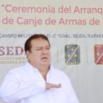 Mariano Rosales Zuarth asiste como invitado al arranque de la Campaña de Canje de Armas