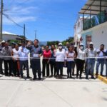 Alcalde Mariano Rosales Zuarth inaugura pavimentación calles en ejido Cuauhtémoc