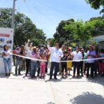 Alcalde Mariano Rosales Zuarth inaugura calles en Ranchería Miguel Hidalgo