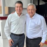 Acompaña Rutilio Escandón al presidente AMLO en la visita de supervisión en el Tramo 1 del Tren Maya