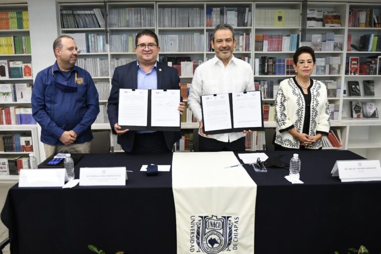 <strong>Impulsarán UNACH y la Universidad Autónoma de Zacatecas acciones en favor de la docencia, investigación y extensión de la cultura</strong>