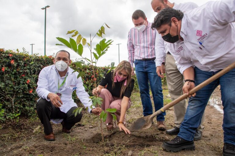 ROSY URBINA PRESIDE CAMPAÑA DE REFORESTACIÓN EN CIUDAD SALUD