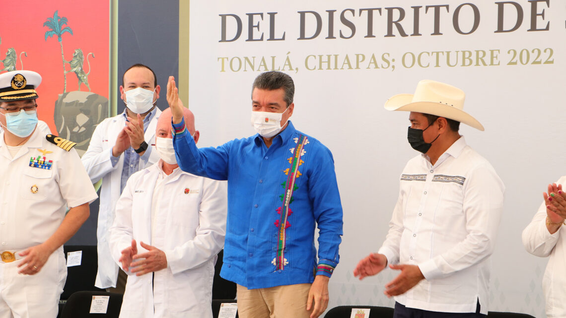 En Tonalá, inaugura Rutilio Escandón Almacén de Red de Frío del Distrito de Salud VIII￼