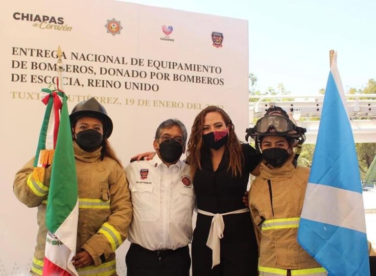 Destaca diputada Fabiola Ricci Diestel reconocimiento nacional a bomberos de Chiapas