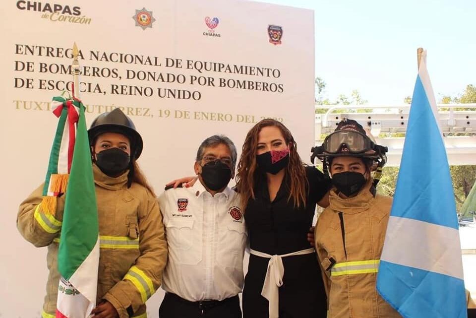 Destaca diputada Fabiola Ricci Diestel reconocimiento nacional a bomberos de Chiapas