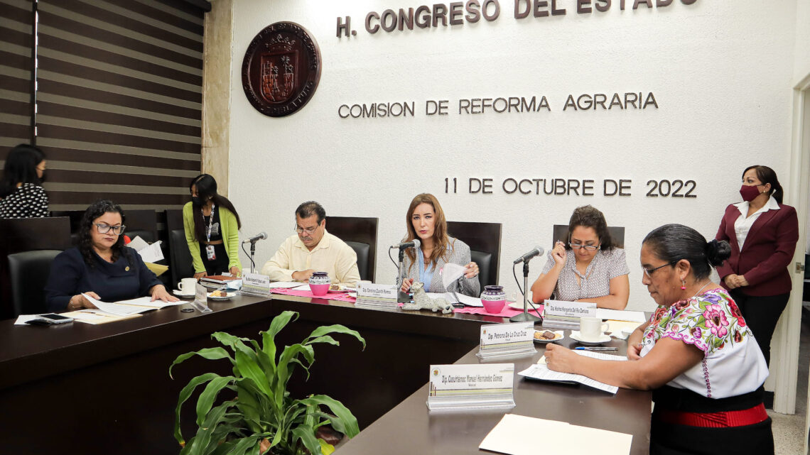 Comisión de Reforma Agraria de la LXVIII Legislatura Del Estado, lleva a cabo sesión ordinaria de trabajo para informar de diversos asuntos que le han sido turnados