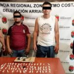 SSyPC detiene a implicados en delitos contra la salud y portación de arma de fuego