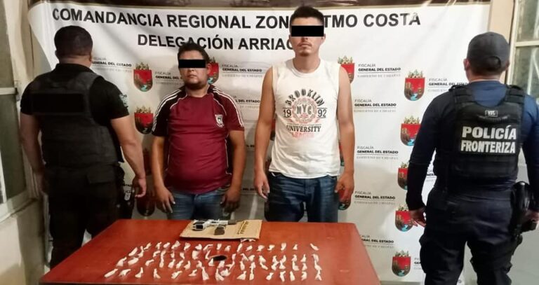 SSyPC detiene a implicados en delitos contra la salud y portación de arma de fuego