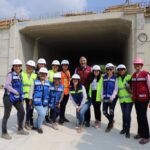 Realiza Ángel Torres recorrido de supervisión con mujeres ingenieras en el Doble Paso a Desnivel