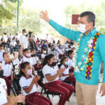 En San Fernando, Rutilio Escandón inaugura aulas y el Parque Central