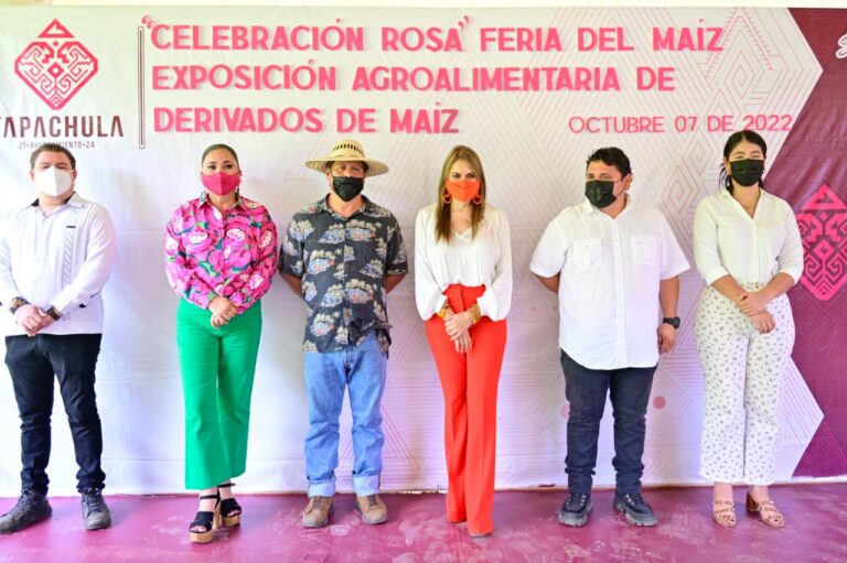 ROSY URBINA PRESIDE CELEBRACIÓN ROSA, FERIA DEL MAIZ EN TAPACHULA