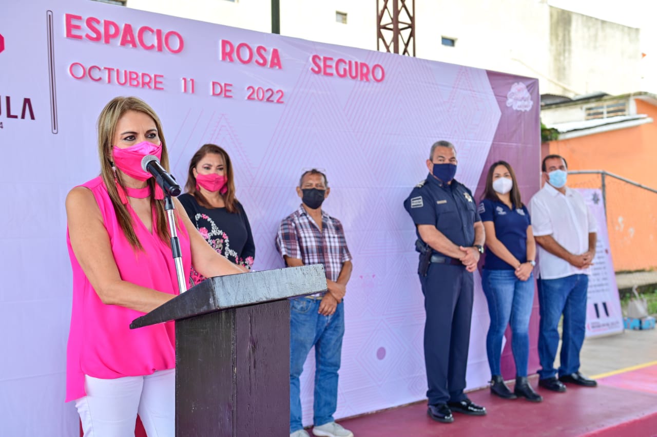 CON ESPACIO ROSA SEGURO SE CONSOLIDAN ACCIONES EN BENEFICIO DE LA TRANQUILIDAD DE LA SOCIEDAD: ROSY URBINA.